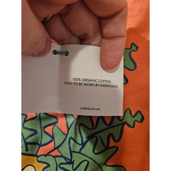 Indikidual Orange Zig Zag Cactus Long Sleeve Sweatshirt Size 2/3y‎ NWT - Picture 5 of 9